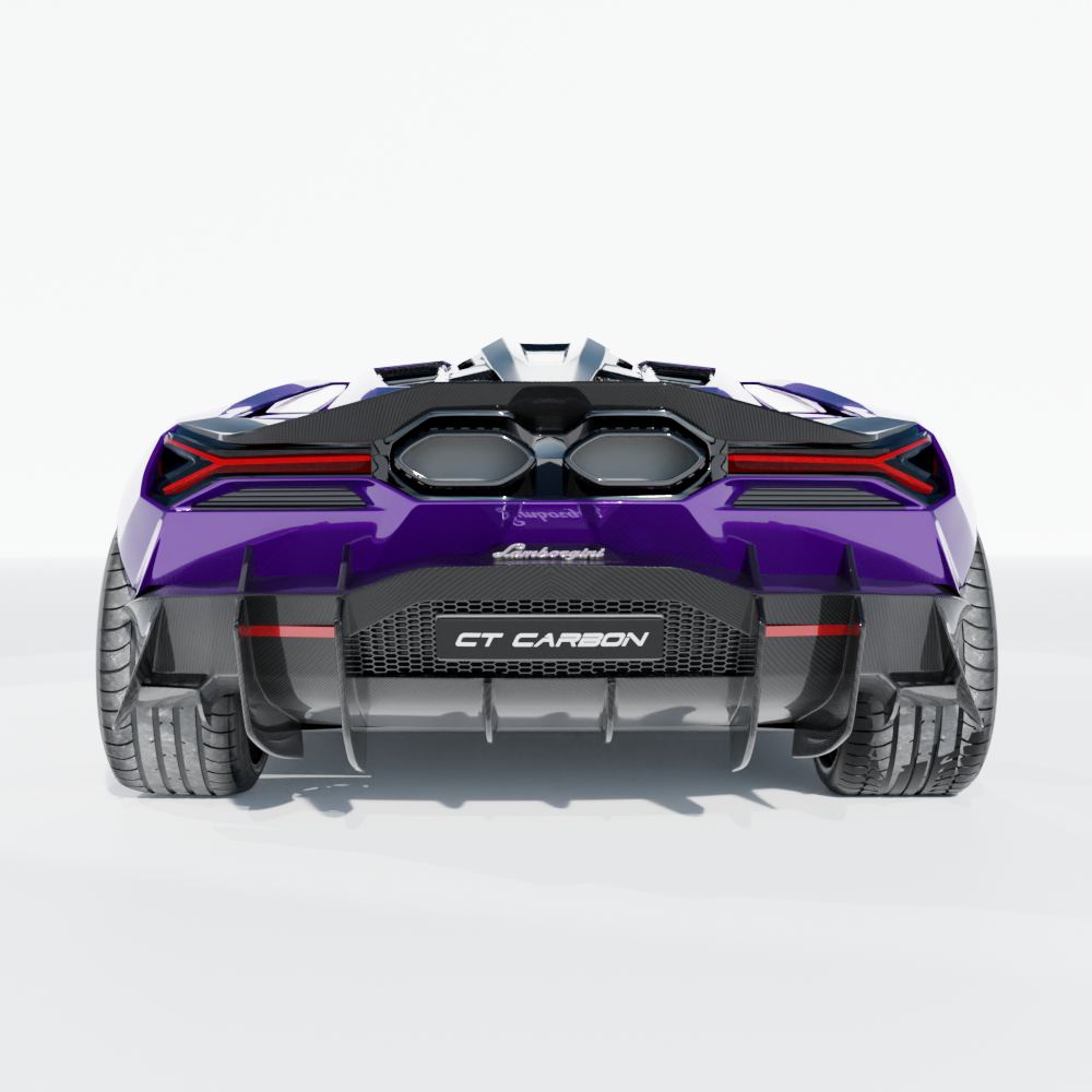 LAMBORGHINI REVUELTO CARBON FIBRE REAR DIFFUSER - CT DESIGN