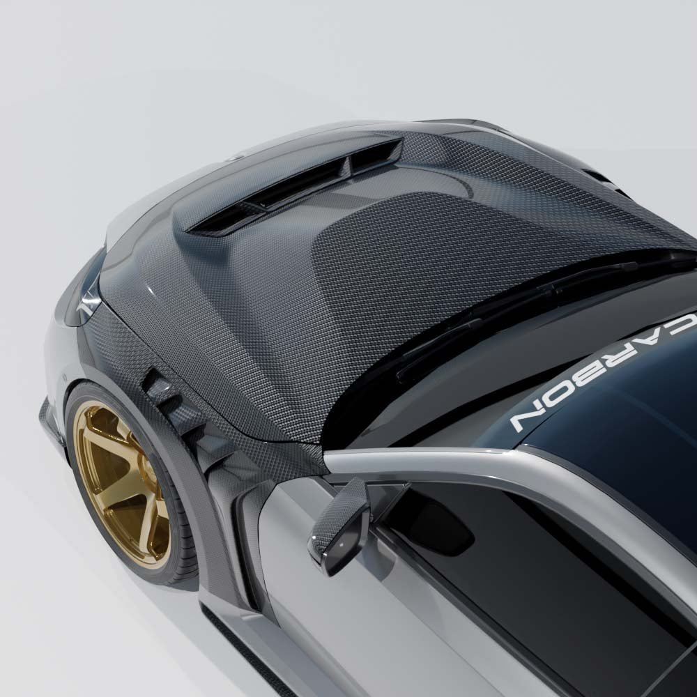 BMW G87 M2 FULL CARBON FIBRE BONNET AND WING/FENDER KIT - CT DESIGN