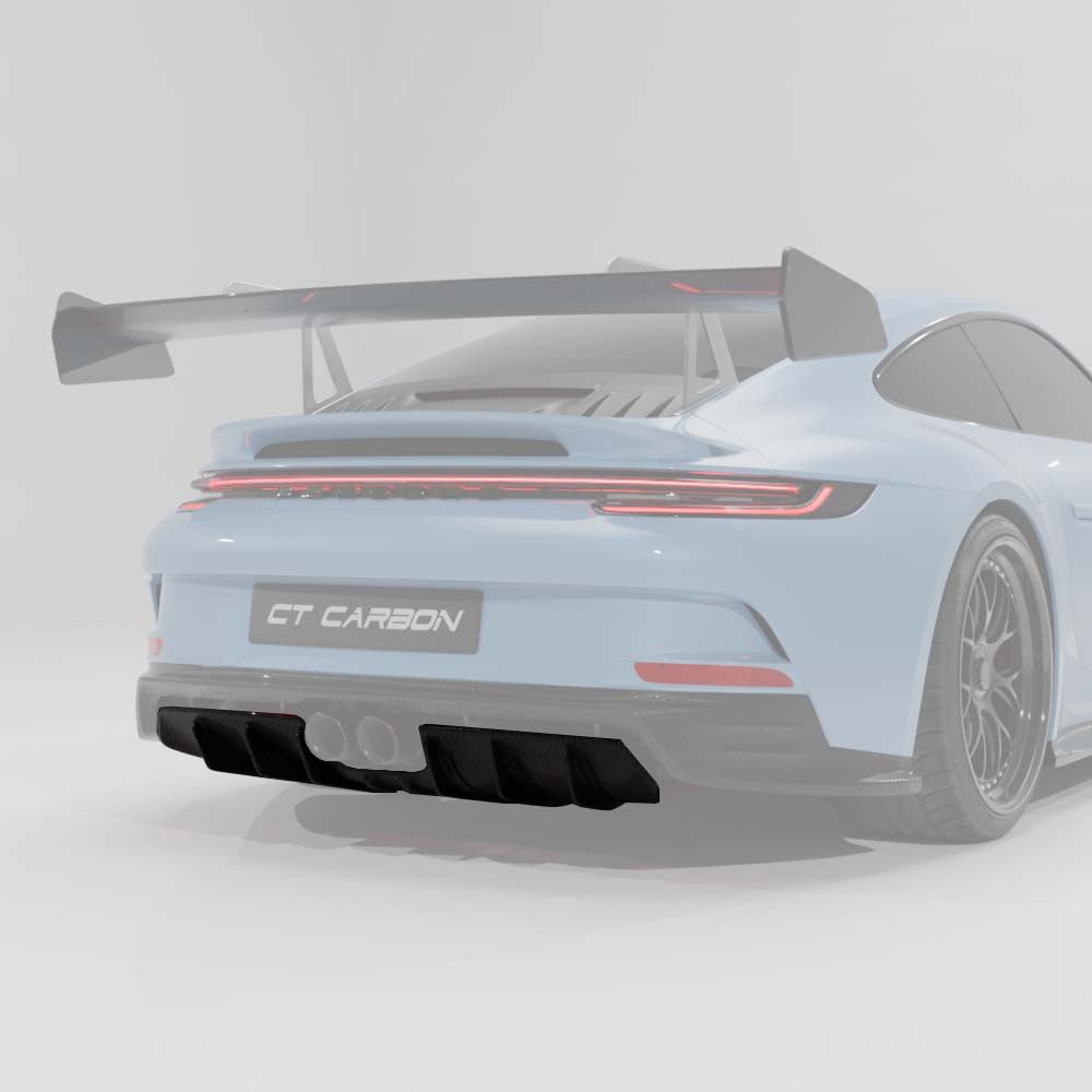 PORSCHE 911 992.1 & 992.2 GT3/GT3 RS & GT3 TOURING 2022-2024 CARBON FIBRE UNDERTRAY PANEL - CT DESIGN