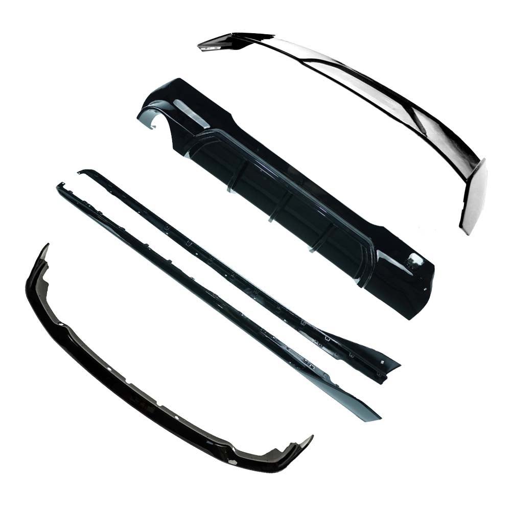 BMW F40 1 SERIES 2019-2024 (DUAL EXHAUST) GLOSS BLACK KIT - V2