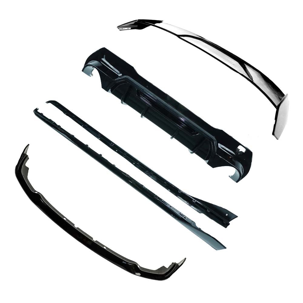 BMW F40 1 SERIES 2019-2024 (DUAL EXHAUST) GLOSS BLACK KIT - V1