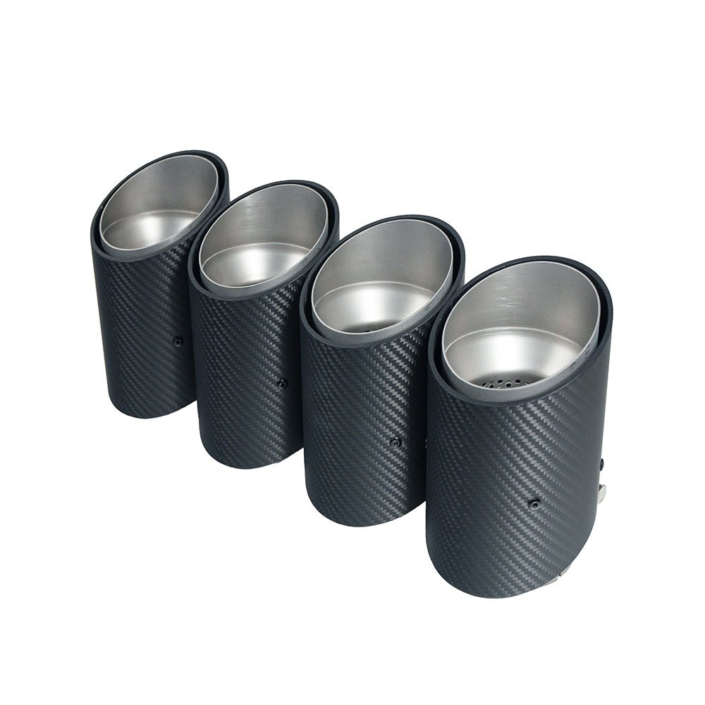 BMW G90 M5 & G99 M5 TOURING 2024+ CARBON FIBRE SLASH CUT EXHAUST TIPS - CHROME
