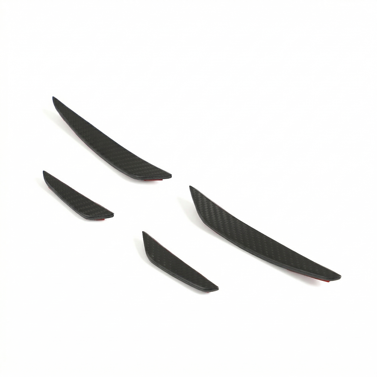 AUDI RS3 8Y 2025+ MATTE CARBON FIBRE FRONT BUMPER CANARDS - CT DESIGN