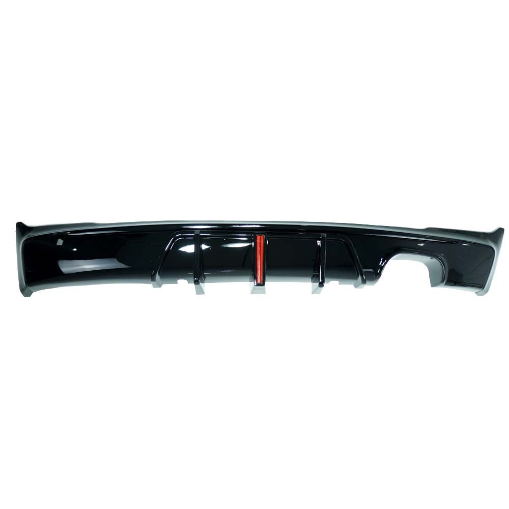 BMW F22/F23 2 SERIES 2014-2020 GLOSS BLACK LED TWIN LEFT DIFFUSER MP STYLE
