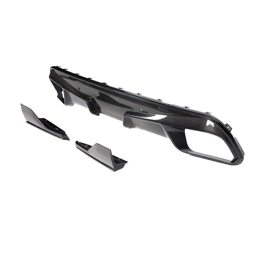 BMW F95 X5M PRE-LCI 2020-2023 CARBON FIBRE DIFFUSER WITH CORNERS