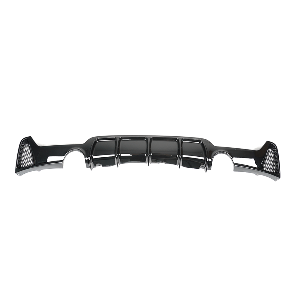 BMW 4 SERIES F32/F33/F36 GLOSS BLACK DUAL EXIT EXHAUST DIFFUSER - V2