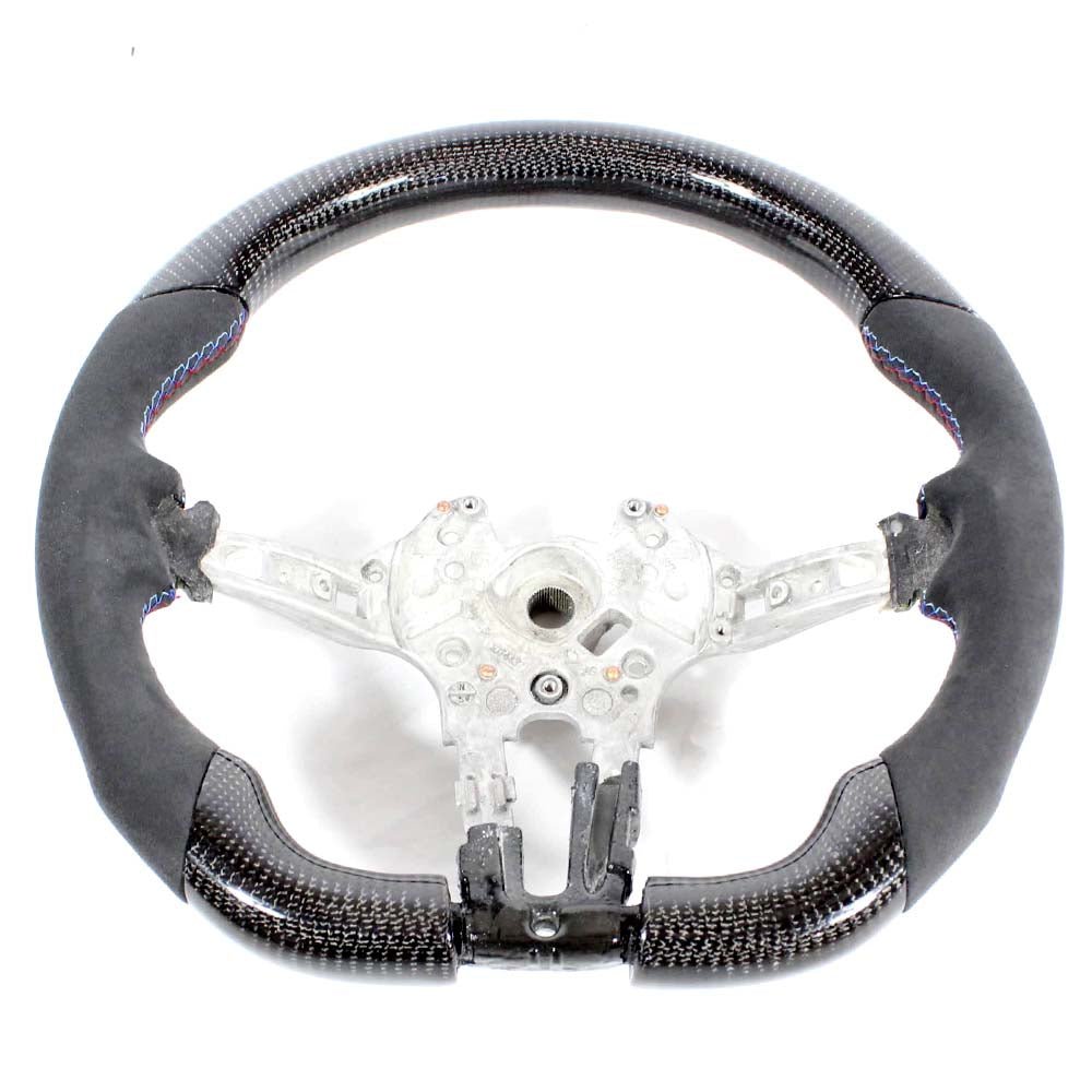 BMW FXX CARBON FIBRE / ALCANTARA FLAT BOTTOM STEERING WHEEL